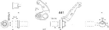 ATE Bremsschlauch mit Haltervorne links für Honda Cr-V I (24.5287-0442.3)