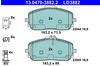 ATE Bremsbelagsatz - Scheibenbremse mit Zubehör vorne rechts links für Mercedes-Benz A-Klasse A, B-Klasse (13.0470-3882.2)