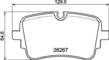 Brembo Bremsbelagsatz Scheibenbremse hinten rechts links für Audi E-Tron 55 , Touareg eHybrid, Q7, Mild Hybrid 45 (P 85 190)