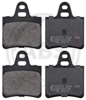 ABS All Brake Systems Bremsbelagsatz Scheibenbremse hinten rechts links für Citroen XM TD, D Turbo V6, Xantia (36129/1)