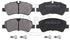 ABS All Brake Systems Bremsbelagsatz Scheibenbremse hinten rechts links für Ford Tourneo Custom V362, Transit V363, RWD (37966)