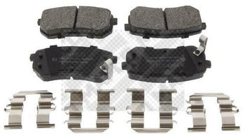 Mapco Bremsbelagsatz Scheibenbremse hinten rechts links für Kia Picanto Bi-Fuel, Hyundai I10 LPG (6816)