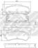 Mapco Bremsbelagsatz Scheibenbremse hinten rechts links für Nissan Almera S GX, LX, SR, SLX, D GX, LX, SLX (6659)