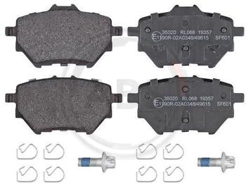 ABS All Brake Systems Bremsbelagsatz Scheibenbremse hinten rechts links für Citroen C4 Grand Picasso II, VTi 120 THP 155, HDi 90 BlueHDi Peugeot (35020)