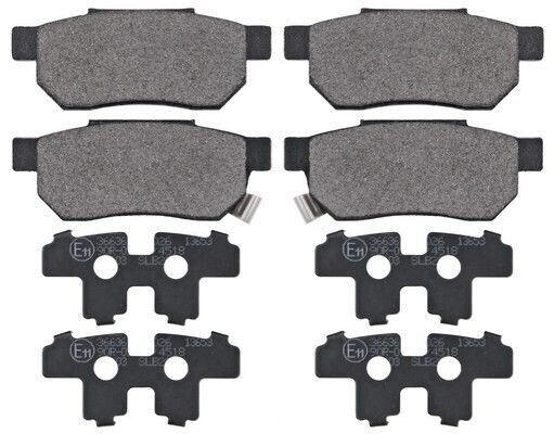 ABS All Brake Systems Bremsbelagsatz Scheibenbremse hinten rechts links für Rover 200 TD 214 (36636)