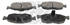 Mapco Bremsbelagsatz Scheibenbremse vorne rechts links für Ford Scorpio i Mondeo TD II (6368)