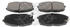 Mapco Bremsbelagsatz Scheibenbremse vorne rechts links für Kia Cee'd Pro 128, Hyundai I30 Carens II, Cerato III (6913)