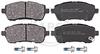 ABS All Brake Systems Bremsbelagsatz Scheibenbremse vorne rechts links für Suzuki Swift IV, DDiS Ford Fiesta VI, Ti Subaro Justy (37606)