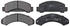 ABS All Brake Systems Bremsbelagsatz Scheibenbremse vorne rechts links für Ford USA Aerostar V6 Explorer Ranger (38249)