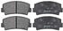 ABS All Brake Systems Bremsbelagsatz Scheibenbremse vorne rechts links für Mazda Rx-7 616 B-Serie 929, Rx-2 (36071)