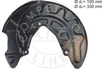 AIC Spritzblech, Bremsscheibe NEW MOBILITY PARTS 58777