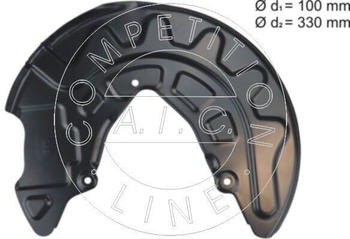 A.I.C. Ankerblech f&uuml;r Bremsscheiben vorne links Skoda Octavia IV VW (58777)