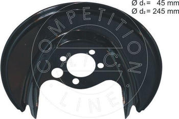 A.I.C. Ankerblech für Bremsscheiben hinten rechts VW Polo, Seat (56160)