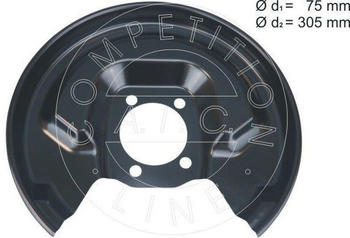 A.I.C. Spritzblech, Bremsscheibe hinten links f&uuml;r Toyota Yaris (58262)