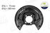 A.I.C. Spritzblech, Bremsscheibe hinten links für Toyota Yaris (58262)