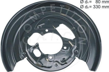A.I.C. Spritzblech, Bremsscheibe hinten links für VW Crafter (57837)