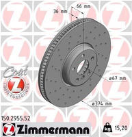 Zimmermann Bremsscheibe SPORT Z 150.2955.52