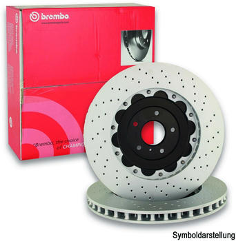 Brembo Bremsscheibe innenbel&uuml;ftet vorne Rechts Links f&uuml;r AUDI A7 A6 C7 Q5 Hybrid S6 S7 A5 S5 hybrid (09.B970.1X)