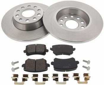 Mapco Bremsscheiben &Oslash;282MM + Bremsbel&auml;ge hinten f&uuml;r VW Passat B7, Seat Alhambra Golf Plus V, Skoda (47906)