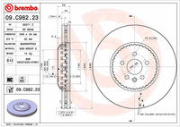 Brembo Bremsscheibe PRIME LINE - Lightweight 09.C982.23