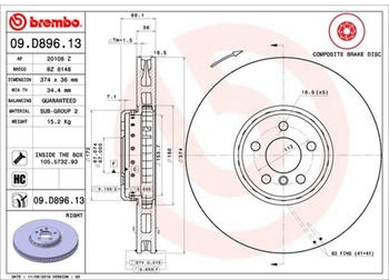 Brembo 09.D896.13 Brembo 09.D896.13