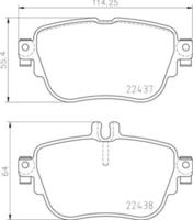Brembo Bremsbelagsatz, Scheibenbremse PRIME LINE P 50 136
