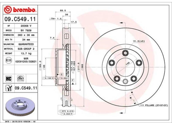 Brembo 09.C549.11