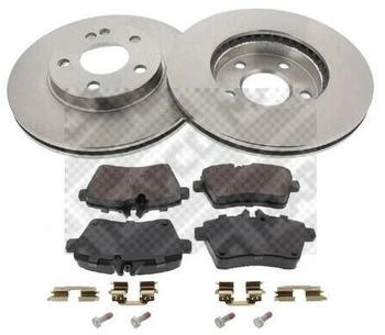 Mapco Bremsscheiben Ø276MM + Bremsbeläge vorne für Mercedes-Benz, A-Klasse, A 170, 160, 180 B-Klasse (47815)