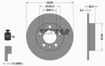 Textar Bremsscheibe (92082503)