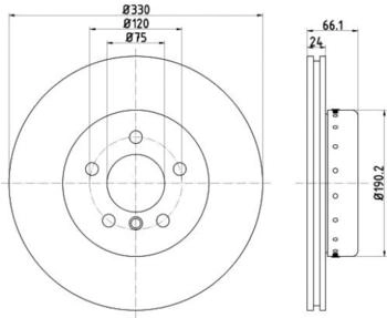 Textar Bremsscheibe PRO+ (92265825)
