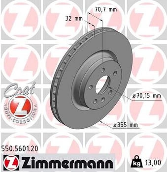 Zimmermann Bremsscheibe (550.5601.20)