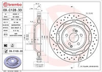 Brembo Bremsscheibe PRIME LINE - Dual Cast 09.C128.33