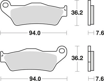 TRW Sinter Offroad Racing Bremsbelagsatz (MCB648RSI)