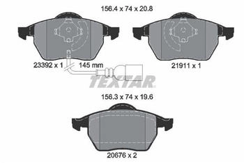 Textar Bremsbelagsatz Scheibenbremse Vorne (2339201)