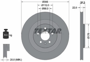 Textar Bremsscheibe innenbelüftet (92241803)