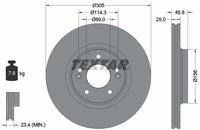 Textar Bremsscheibe PRO+ 92292205