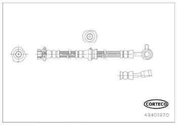 Corteco Bremsschlauch f&uuml;r Nissan (49401970)