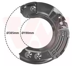 Van Wezel Spritzblech, Bremsscheibe f&uuml;r BMW (618372)
