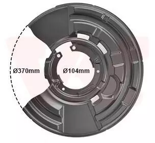 Van Wezel Spritzblech, Bremsscheibe f&uuml;r BMW (633373)