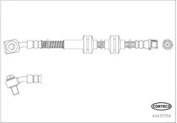 Corteco Bremsschlauch f&uuml;r Opel, Vauxhall (49433358)