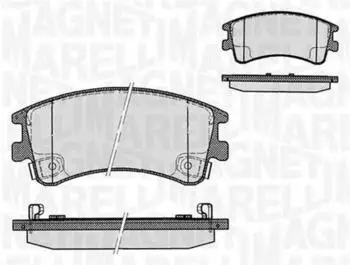 Magneti Marelli Bremsbelagsatz, Scheibenbremse f&uuml;r Mazda (363916060295)
