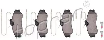 Topran Bremsbelagsatz, Scheibenbremse für Peugeot, Citroën (720252)