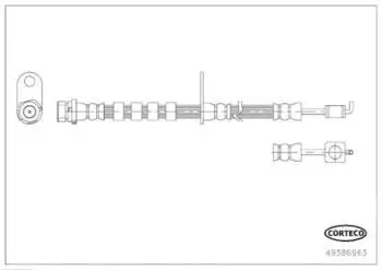 Corteco Bremsschlauch f&uuml;r Ford (49386963)