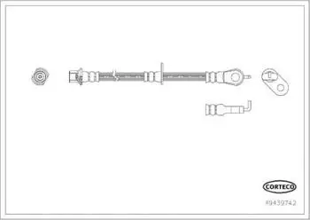 Corteco Bremsschlauch f&uuml;r Citro&euml;n, Toyota, Peugeot (49439742)
