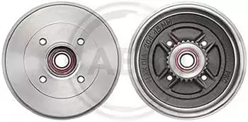 ABS All Brake Systems 1x Bremstrommel mit Radlager Hinterachse f&uuml;r Renault, Dacia (2698-SC)