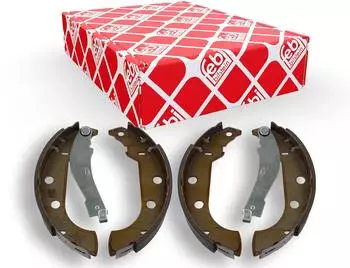Febi Bilstein Bremsbackensatz, Trommelbremse Hinterachse f&uuml;r Peugeot, Citro&euml;n (33989)