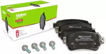 Valeo Bremsbelagsatz Scheibenbremse hinten 17,3mm (302472A)