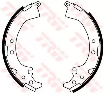 TRW Bremsbackensatz Trommelbremse hinten 300mm (GS8797)