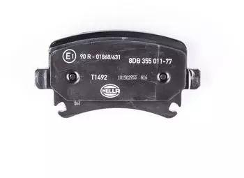 Hella Bremsbelagsatz Scheibenbremse Hinterachse mit Verschlei&szlig;warnung (8DB 355 011-771)
