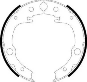 Hella Bremsbackensatz Feststellbremse (8DA 355 050-651)